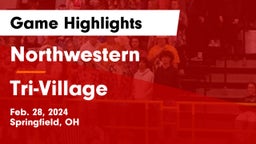 Northwestern  vs Tri-Village  Game Highlights - Feb. 28, 2024