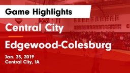 Central City  vs Edgewood-Colesburg  Game Highlights - Jan. 25, 2019