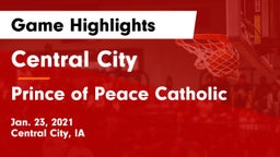 Central City  vs Prince of Peace Catholic  Game Highlights - Jan. 23, 2021
