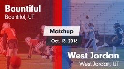 Matchup: Bountiful High vs. West Jordan  2016