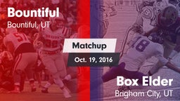 Matchup: Bountiful High vs. Box Elder  2016