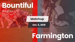 Matchup: Bountiful High vs. Farmington 2018