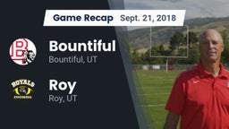 Recap: Bountiful  vs. Roy  2018