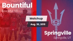 Matchup: Bountiful High vs. Springville  2019
