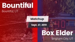 Matchup: Bountiful High vs. Box Elder  2019