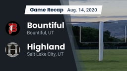 Recap: Bountiful  vs. Highland  2020