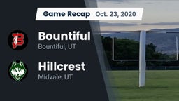 Recap: Bountiful  vs. Hillcrest   2020