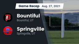 Recap: Bountiful  vs. Springville  2021