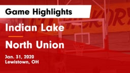 Indian Lake  vs North Union  Game Highlights - Jan. 31, 2020