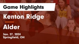 Kenton Ridge  vs Alder  Game Highlights - Jan. 27, 2024