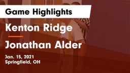 Kenton Ridge  vs Jonathan Alder Game Highlights - Jan. 15, 2021