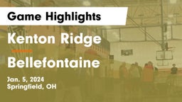 Kenton Ridge  vs Bellefontaine  Game Highlights - Jan. 5, 2024