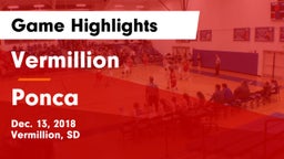 Vermillion  vs Ponca  Game Highlights - Dec. 13, 2018