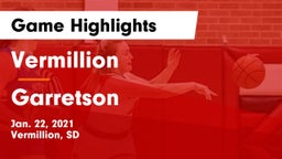 Vermillion  vs Garretson  Game Highlights - Jan. 22, 2021