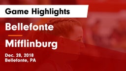 Bellefonte  vs Mifflinburg  Game Highlights - Dec. 28, 2018