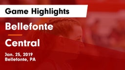 Bellefonte  vs Central  Game Highlights - Jan. 25, 2019