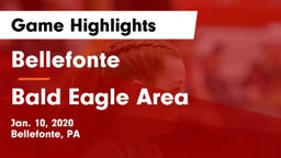 Bellefonte  vs Bald Eagle Area  Game Highlights - Jan. 10, 2020