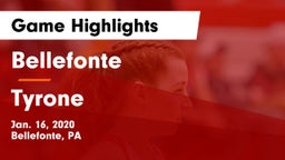 Bellefonte  vs Tyrone  Game Highlights - Jan. 16, 2020