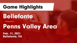 Bellefonte  vs Penns Valley Area  Game Highlights - Feb. 11, 2021