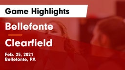 Bellefonte  vs Clearfield  Game Highlights - Feb. 25, 2021