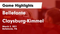 Bellefonte  vs Claysburg-Kimmel  Game Highlights - March 3, 2021