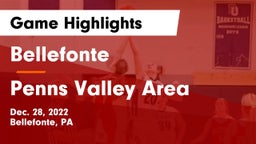 Bellefonte  vs Penns Valley Area  Game Highlights - Dec. 28, 2022