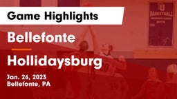 Bellefonte  vs Hollidaysburg  Game Highlights - Jan. 26, 2023