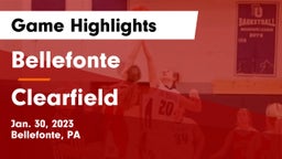 Bellefonte  vs Clearfield  Game Highlights - Jan. 30, 2023