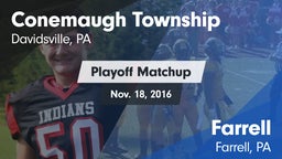 Matchup: Conemaugh Township vs. Farrell  2016