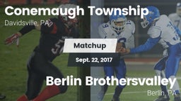 Matchup: Conemaugh Township vs. Berlin Brothersvalley  2017