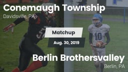 Matchup: Conemaugh Township vs. Berlin Brothersvalley  2019