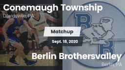 Matchup: Conemaugh Township vs. Berlin Brothersvalley  2020