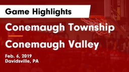 Conemaugh Township  vs Conemaugh Valley  Game Highlights - Feb. 6, 2019