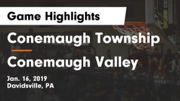 Conemaugh Township  vs Conemaugh Valley  Game Highlights - Jan. 16, 2019