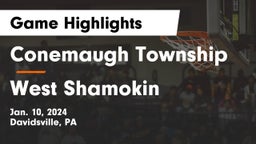 Conemaugh Township  vs West Shamokin  Game Highlights - Jan. 10, 2024