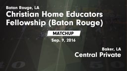 Matchup: Christian Home vs. Central Private  2016