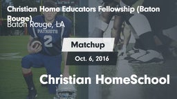 Matchup: Christian Home vs. Christian HomeSchool 2016