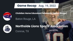 Recap: Christian Home Educators Fellowship (Baton Rouge) vs. Northside Lions Sports Association  2022