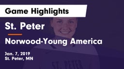 St. Peter  vs Norwood-Young America  Game Highlights - Jan. 7, 2019
