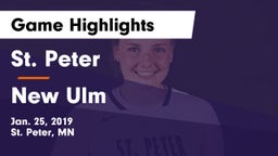 St. Peter  vs New Ulm  Game Highlights - Jan. 25, 2019