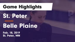 St. Peter  vs Belle Plaine  Game Highlights - Feb. 18, 2019