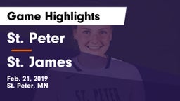 St. Peter  vs St. James  Game Highlights - Feb. 21, 2019