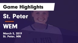 St. Peter  vs WEM Game Highlights - March 5, 2019