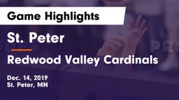 St. Peter  vs Redwood Valley Cardinals Game Highlights - Dec. 14, 2019