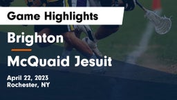 Brighton  vs McQuaid Jesuit  Game Highlights - April 22, 2023