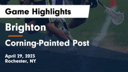 Brighton  vs Corning-Painted Post  Game Highlights - April 29, 2023