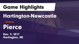 Hartington-Newcastle  vs Pierce Game Highlights - Dec. 9, 2017