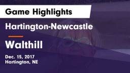 Hartington-Newcastle  vs Walthill  Game Highlights - Dec. 15, 2017