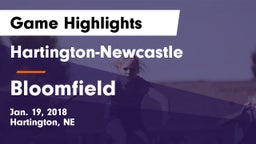 Hartington-Newcastle  vs Bloomfield  Game Highlights - Jan. 19, 2018