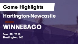 Hartington-Newcastle  vs WINNEBAGO Game Highlights - Jan. 30, 2018